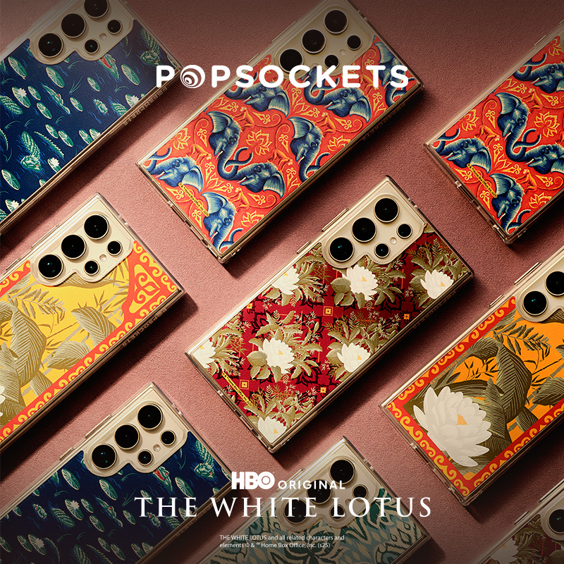 【白莲花度假村·联名系列手机壳】PopSockets x WHITE LOTUS 白莲花度假村联名防摔磁吸苹果手机壳 白莲