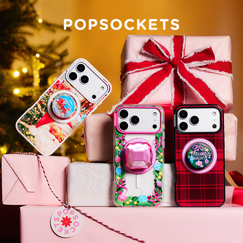 【闪闪的季节·手机壳】PopSockets防摔手机壳MagSafe版苹果趣味可爱创意iphone圣诞节日全包边雪花闪亮冬日
