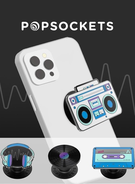 【播放此刻】PopSockets泡泡骚磁吸式气囊手机支架苹果iPhone17/16ProMax/Pro 金属珐琅 CD唱片 音箱 黑胶