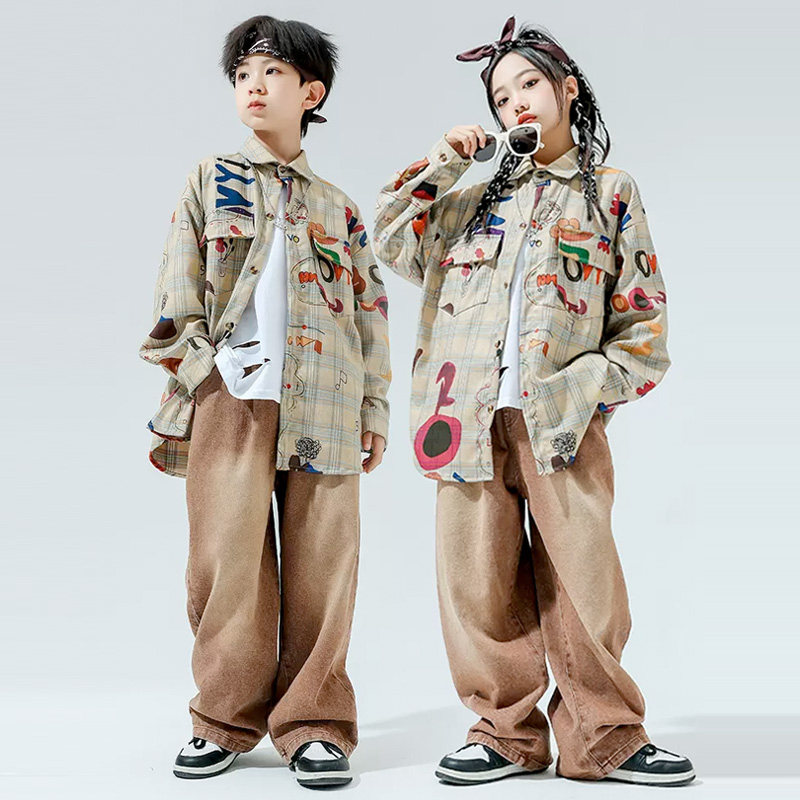 少儿儿童嘻哈街舞服装演出服酷帅图片