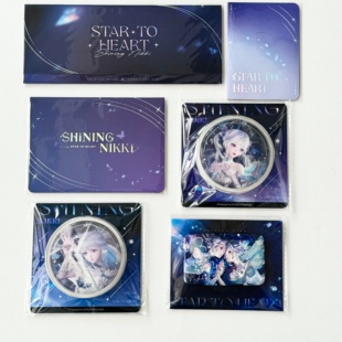 官谷正品 闪耀暖暖×米山舞星与心的彼方系列方形马口铁徽章