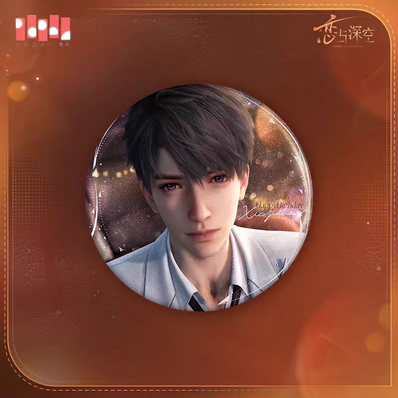 thumbnail for Genuine free shipping Love and Deep Space Xia Yizhou 2025 Birthday Treasure Tinplate Badge Plush Pendant Pre-sale