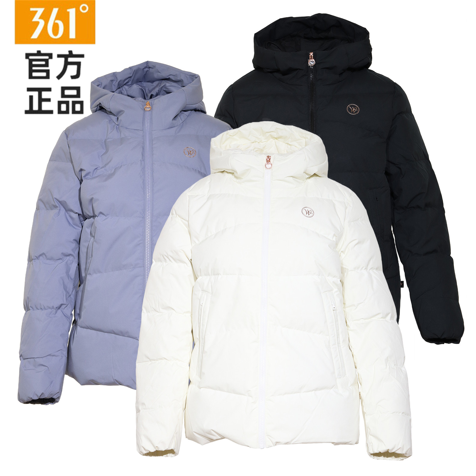 361度女装2024年冬季女子保暖外套休闲羽绒服防风运动服专柜同款