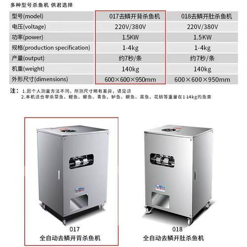 杀鱼机商用鱼鱼去鳞开背机开分肚分杀片机XOX鲤草鱼白鲢花鲢两半