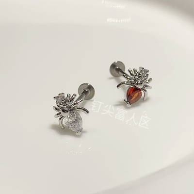 钛钢唇钉防过敏耳骨钉