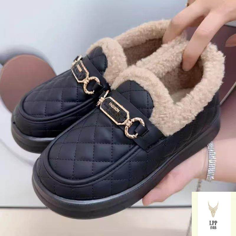 软底女鞋乐福2025年冬季