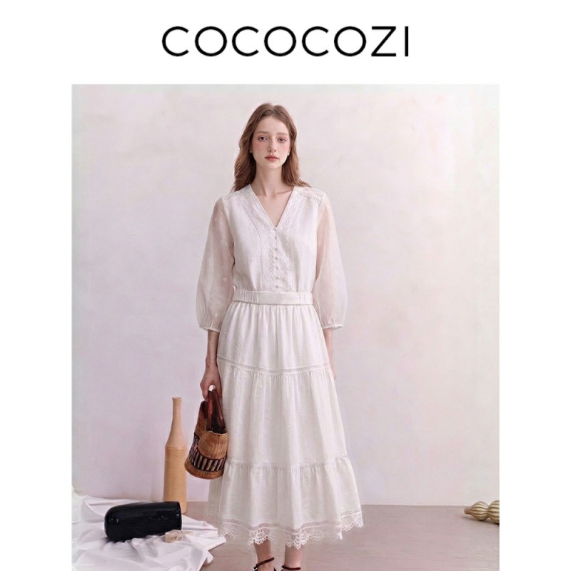 COCOCOZI夏季显瘦优雅倩女套装图片