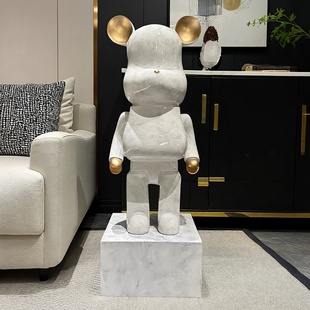 网红暴力熊落地大摆件客厅电视柜旁存钱罐家居装 饰品乔迁开业礼物