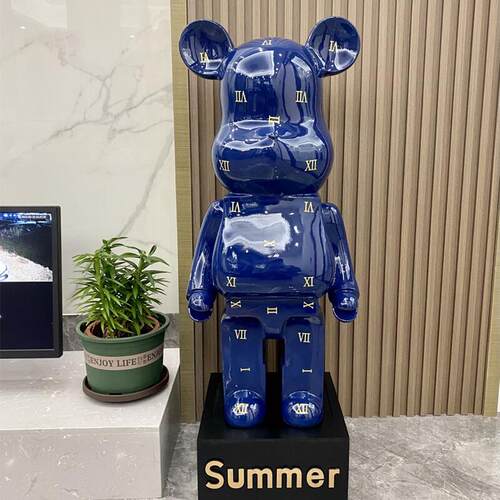 简约网红暴力熊公仔存钱罐客厅电视柜玄关落地大摆件电视柜装饰品