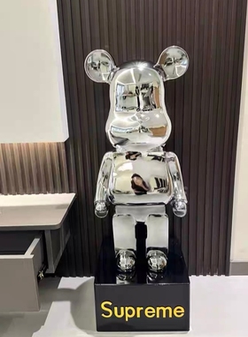 高级感网红暴力熊客厅电视柜旁落地大摆件存钱罐玄关隔断装饰送礼