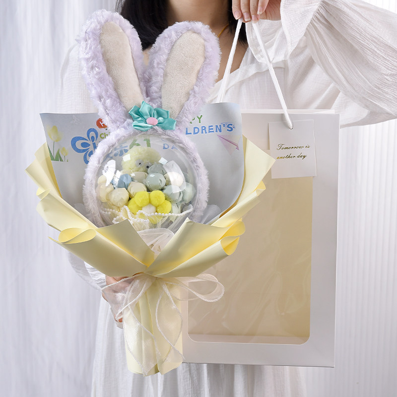 棒棒糖花束六一儿童节送小朋友玩偶零食男女孩生日幼儿园表彰礼物