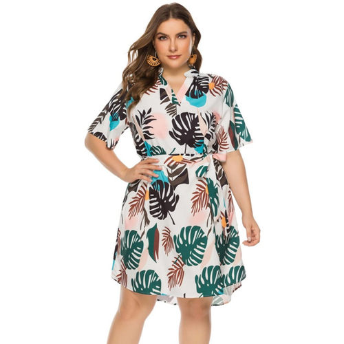 2021 summer dresses women clothes casual big size plus dress