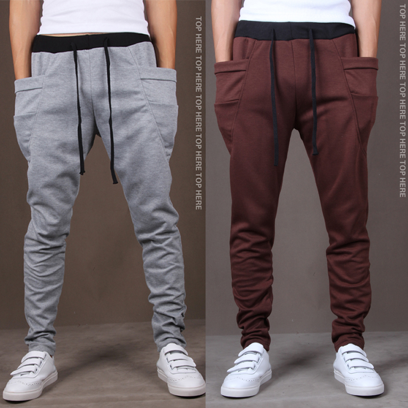 Harem Pants men slim leisure long trousers sport 男士运动裤