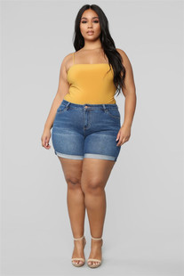 L-5XL summer short jeans women 2019 plus size fat lady pants