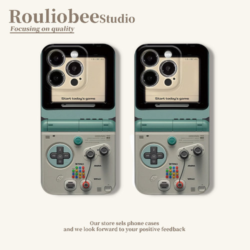 游戏机适用苹果16pro手机壳iPhone15promax新款14华为mate60荣耀p70创意13/12小米15菲林硬壳vivos19全包oppo