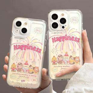烟花动物适用苹果16pro手机壳iPhone15promax新款 13华为mate60荣耀200防摔12小米14透明vivo全包oppo软壳k70