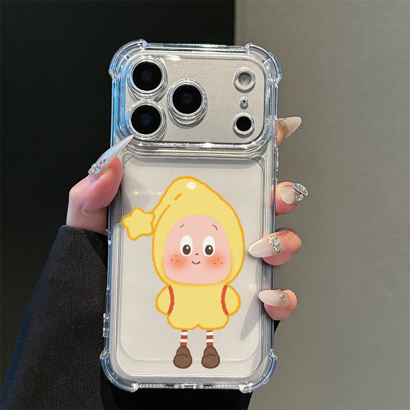 软萌星星人适用iPhone17promax苹果16pro手机壳15华为mate70pro透明气囊vivo荣耀400防摔14小米17Pro软壳oppo,3C数码配件,手机保护套/壳,淘宝优惠券,粉丝福利购,淘宝优惠卷