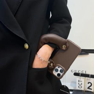 全包软 11硅胶华为pura70小众个性 气质充棉手腕带适用苹果16promax手机壳iPhone15ProMax新款 14pro防摔12女款