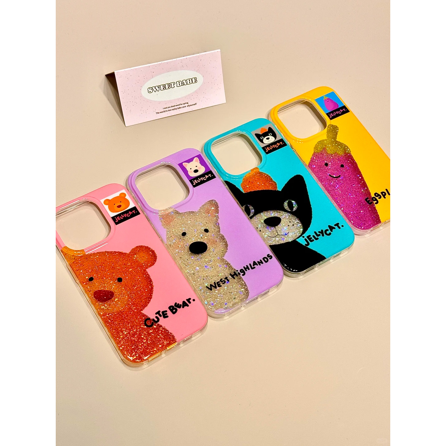 韩系ins卡通插画适用iphone15promax新款13手机壳苹果16promax防摔14pro少女12细闪渐变11创意15plus可爱xrxs