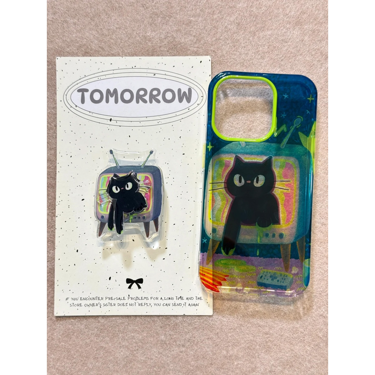 旋转电视机猫咪适用苹果16pro手机壳iPhone15promax新款13华为mate60荣耀200小米14透明vivo全包oppo软壳k70