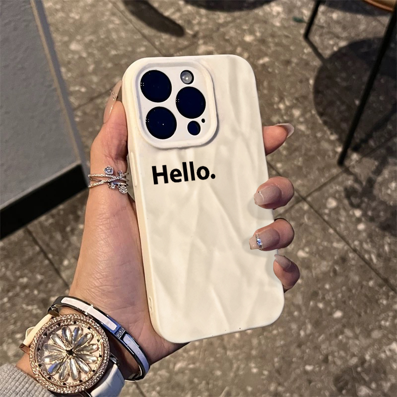 简约个性全包褶皱超薄手机壳防摔