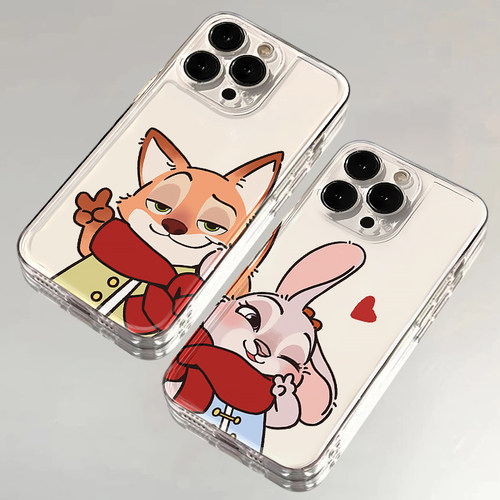 尼克朱迪手机壳插画防摔