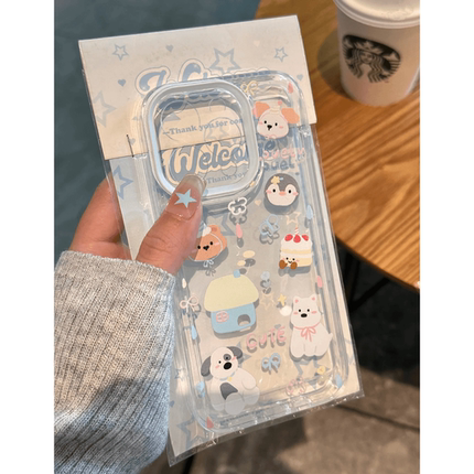 趣味卡通适用苹果13手机壳iPhone15promax新款16华为mate60荣耀90防摔12小米14透明vivox100全包oppo软壳k70