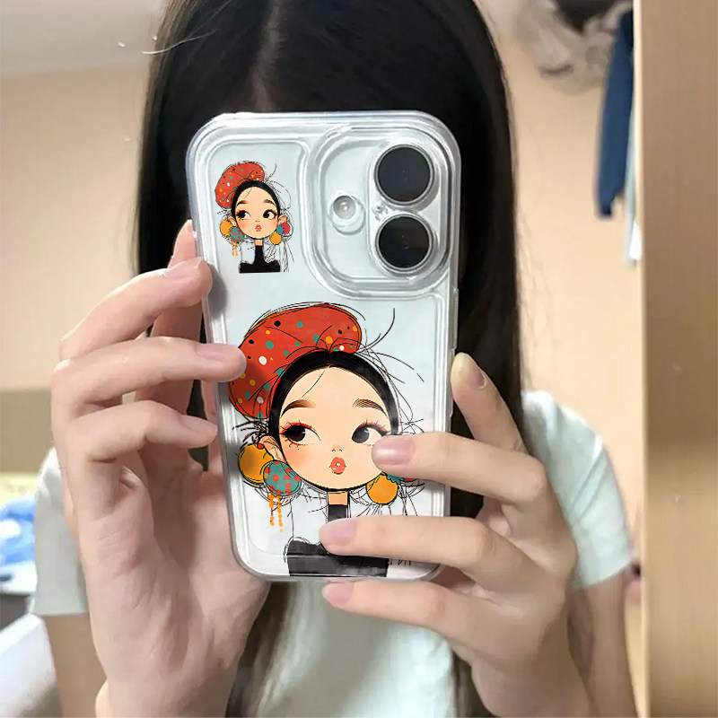 高贵公主适用苹果17手机壳iPhone16promax新款15pro华为p70荣耀500防摔14小米17透明vivo全包oppo软壳findx8