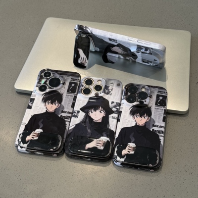 菲林创意情侣镜面支架手机壳