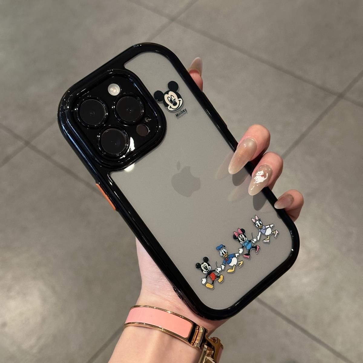 一排卡通适用苹果16pro手机壳iPhone15promax新款14/p70华为mate70荣耀300潮牌vivooppo小米15红米k80奶油套