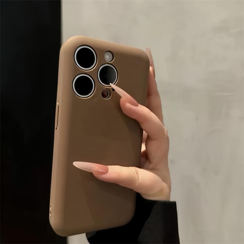 极简超薄磨砂全包手机壳防摔