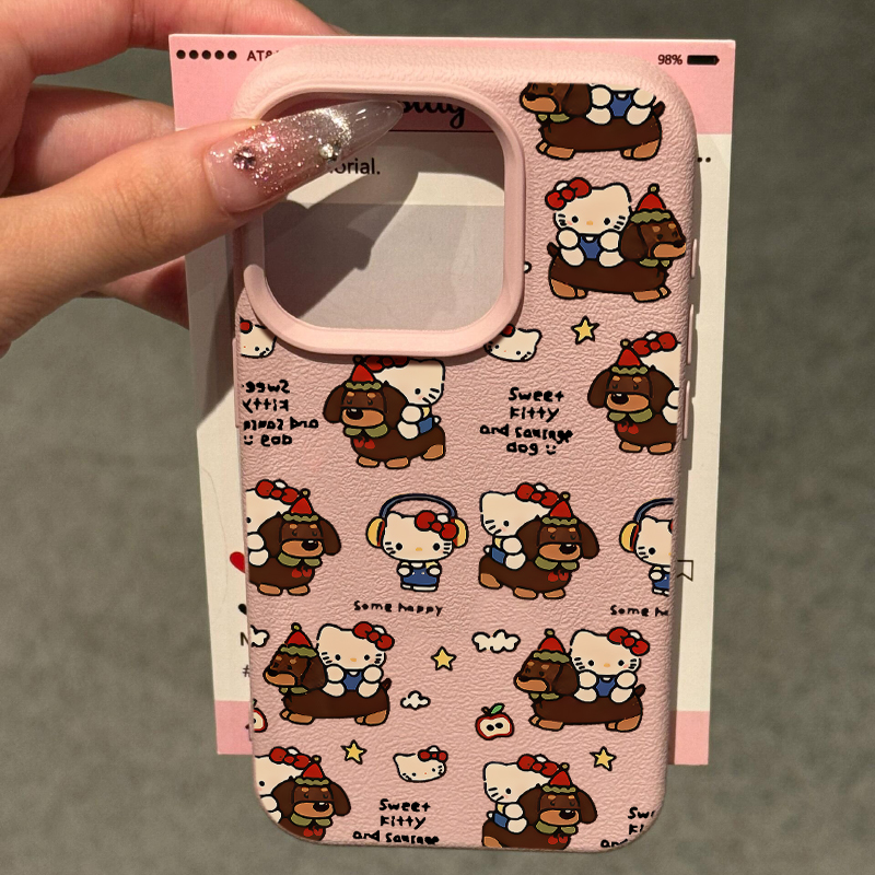 卡通腊肠狗手机壳软壳可爱防摔