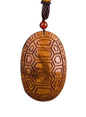 海南黄花梨把玩手工雕刻龟壳吊坠