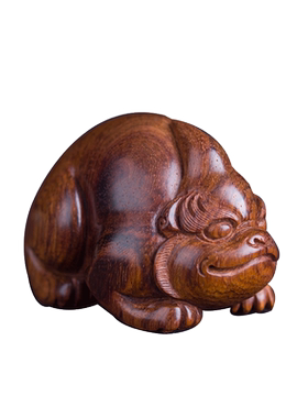 海南黄花梨富甲天下手把件鬼脸纹