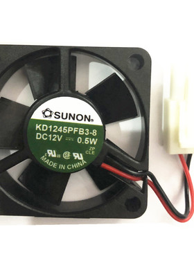 适用SUNON KD1245PFB3-8 DC12V 0.5W 4510边长4.5CM厚度1.0CM风扇