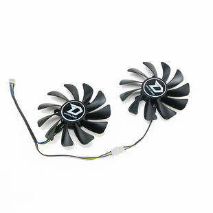 适用电扇迪兰 DEVIL RX 580 RX590 8G 显卡散热风扇 全新温控