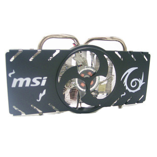 散热器双热管双风扇53孔距 D5显卡原装 适用微星N240GT MD512