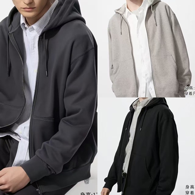 男装女装连帽拉链运动开衫长袖外套休闲卫衣479800 475380 482311