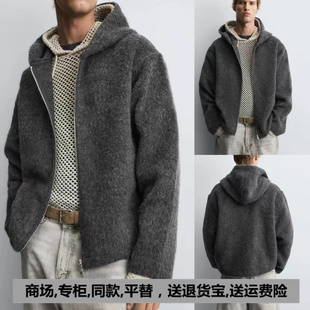 短款 男装 700新品 802 外套夹克 3411700 宽松连帽质感拉链衬衫 3411