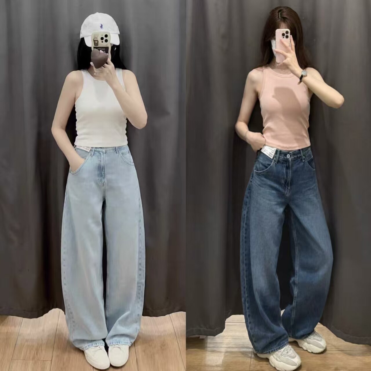 春季新品女装男装宽松廓形牛仔裤弯刀镰刀裤子长裤 479000 482280
