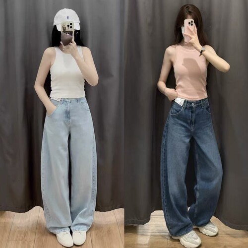 春季新品女装男装宽松廓形牛仔裤弯刀镰刀裤子长裤 479000 482280