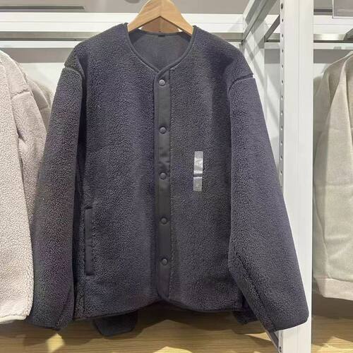 新品保暖夹克防风仿羊羔绒摇粒绒开衫/长袖男装女装外套481183