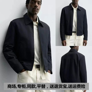 休闲短款 男装 棉质翻领长袖 夹克外套 401 2025秋季 3046370 新品