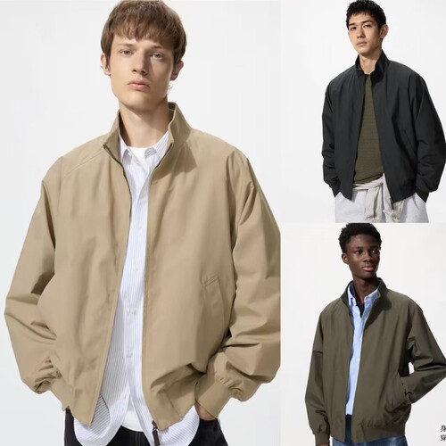 2026春季新品男装女装宽松休闲立领哈灵顿茄克/外套夹克484610