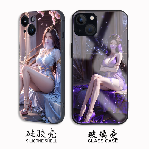凡人修仙传紫灵手机壳Reno14适用iQOONOE10华为oppo美女iPhone15小米13红米vivo一加ace3v真我gt2三星s23玻璃