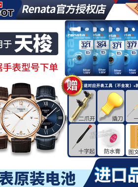 天梭1853手表电池原装适用于T043010A T-TREND GLAM SPORT格兰运动男士女石英电子表换电池更换工具电子