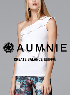 AUMNIE澳弥尼荷叶百合女修身背心
