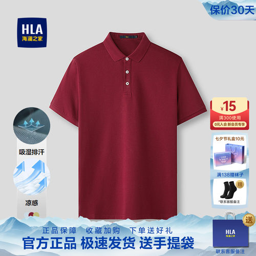 海澜之家男士爆款商务翻领POLO衫