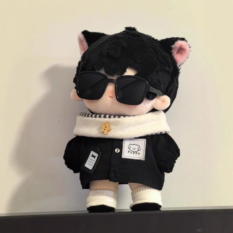 20cm棉花娃娃娃衣可爱套装眼镜