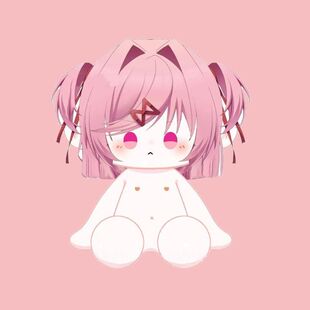 心跳文学部同人玩偶40cm夏树棉花娃娃可爱莫妮卡公仔二次元一番赏